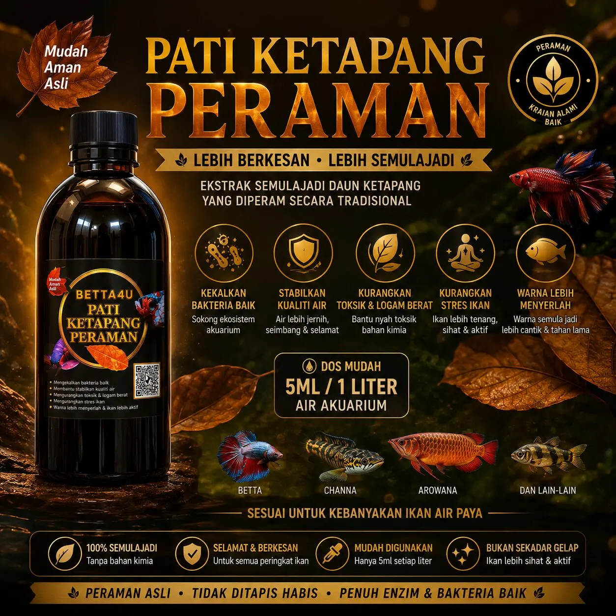 Ketapang leaf extract Pati Ketapang Peraman
