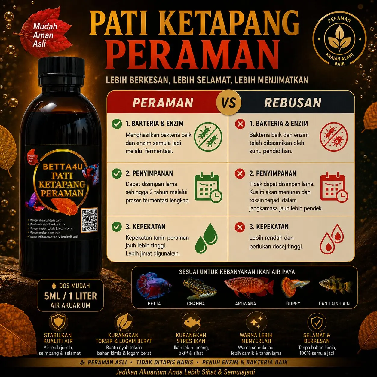 Ketapang leaf extract Pati Ketapang Peraman