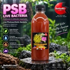 PSB Live Bacteria Simple-to-understand guide on how and when to use photosynthetic bacteria dosage.Betta4U PSB Live Bacteria 500ml for freshwater and saltwater aquariums