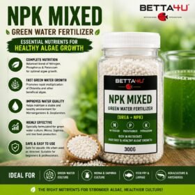 Chlorella Green Water Culture Bundle Set 5 in 1 by Betta4U Complete Chlorella Green Water Starter Kit for Moina Culture Premium Green Water Culture Bundle Malaysia Chlorella Starter Culture for Fish Breeders Green Water Culture Ingredients by Betta4U Rice Bran EM4 Dolomite NPK Chlorella Bundle Green Water Kit for Daphnia and Moina Culture Live Chlorella Culture Bundle Set Aquaculture Green Water Starter Kit Betta4U Chlorella Green Water Culture Bundle