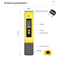 High Precision Water Tester Pen TDS & PH Meter 0-14 PH LCD PPM 8 TDS Meter 0 9990ppm Digital PH Meter 0 01 PH High Precision Pen Water Tester TDS 2