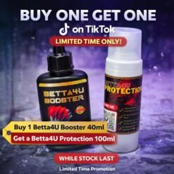 Genuine Betta4U Booster 40ml Buy One Get One Free Promotion