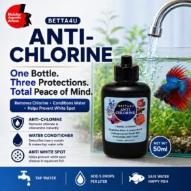 Betta4U Anti-Chlorine | 3 -in-1 Water Conditioner for Aquariums 12 Betta4U Anti-Chlorine