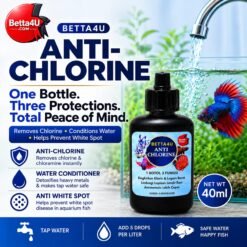 Betta4U Anti-Chlorine | 3-in-1 Water Conditioner for Aquariums - Image 4
