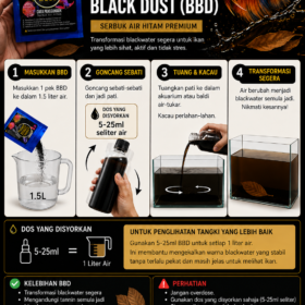 Betta4U Black Dust (BBD) – Instant Natural Blackwater Powder | Serbuk Pati Ketapang 27 Betta4U Black Dust BBD powdered blackwater extract Betta fish in blackwater treated with Betta4U Black Dust Aquarium tinted natural blackwater from Betta4U BBD