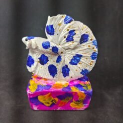 Handmade Betta Fish Stone Sculpture 8cm x 8cm