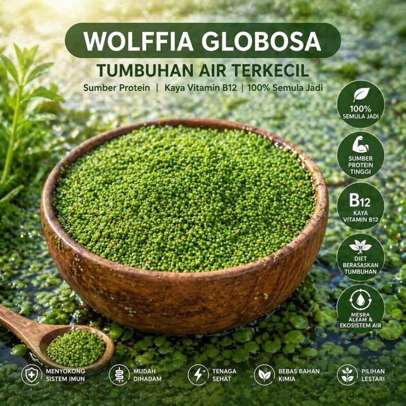 🌿 Panduan Penjagaan Wolffia Globosa dalam Akuarium (Watermeal) untuk Akuarium dan Kolam 4 cara menjaga Wolffia Globosa. Wolffia Globosa watermeal, floating aquarium plant, natural fish food, Watermeal Malaysia Live Wolffia Globosa Watermeal floating aquatic plant for aquariums and ponds. saiz kecil Wolffia globosa tumbuhan paling kecil dunia
