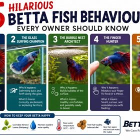 Colorful Betta fish flaring inside a beautifully planted aquarium demonstrating natural territorial behaviour.