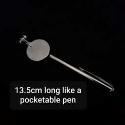 GROOMiNG Fish Flaring Mirror Stick 360° Stainless Steel Betta Exercise Mirror for Daily Fish Conditioning