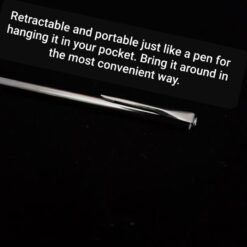 GROOMiNG Fish Flaring Mirror Stick 360° Stainless Steel Betta Exercise Mirror for Daily Fish Conditioning