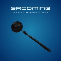 GROOMiNG Fish Flaring Mirror Stick 360° Stainless Steel Betta Exercise Mirror for Daily Fish Conditioning