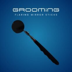 GROOMiNG Fish Flaring Mirror Stick 360° Stainless Steel Betta Exercise Mirror for Daily Fish Conditioning