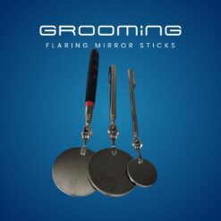 GROOMiNG Fish Flaring Mirror Stick 360° Stainless Steel Betta Exercise Mirror for Daily Fish Conditioning