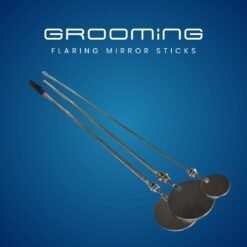 GROOMiNG Fish Flaring Mirror Stick 360° Stainless Steel Betta Exercise Mirror for Daily Fish Conditioning