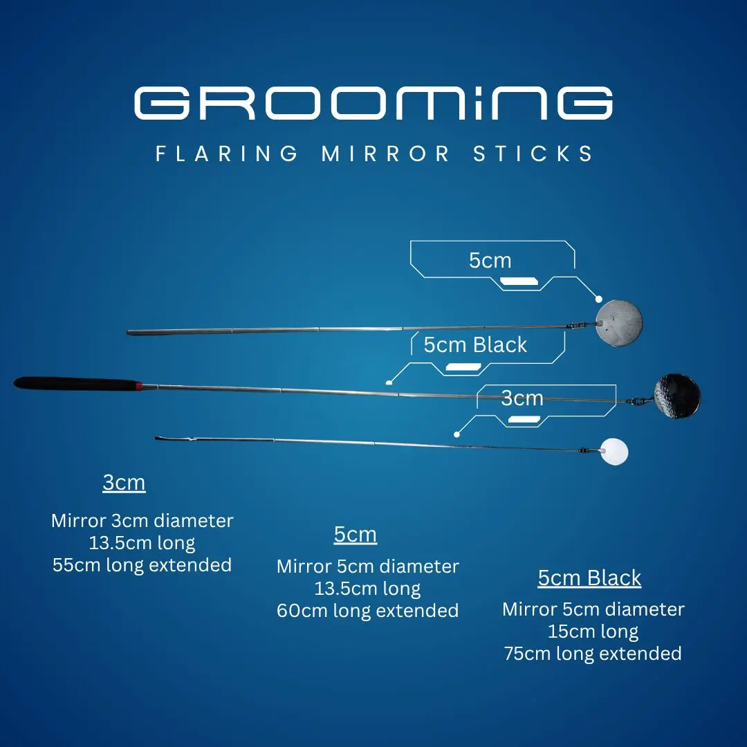 GROOMiNG Fish Flaring Mirror Stick 360° | Stainless Steel Betta Exercise Mirror 23 GROOMiNG Fish Flaring Mirror Stick 360° Stainless Steel Betta Exercise Mirror for Daily Fish Conditioning