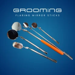 GROOMiNG Fish Flaring Mirror Stick 360° | Stainless Steel Betta Exercise Mirror 51 GROOMiNG Fish Flaring Mirror Stick 360° Stainless Steel Betta Exercise Mirror for Daily Fish Conditioning