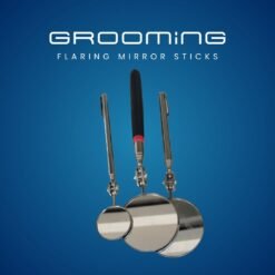 GROOMiNG Fish Flaring Mirror Stick 360° Stainless Steel Betta Exercise Mirror for Daily Fish Conditioning