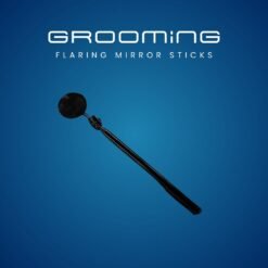 GROOMiNG Fish Flaring Mirror Stick 360° Stainless Steel Betta Exercise Mirror for Daily Fish Conditioning