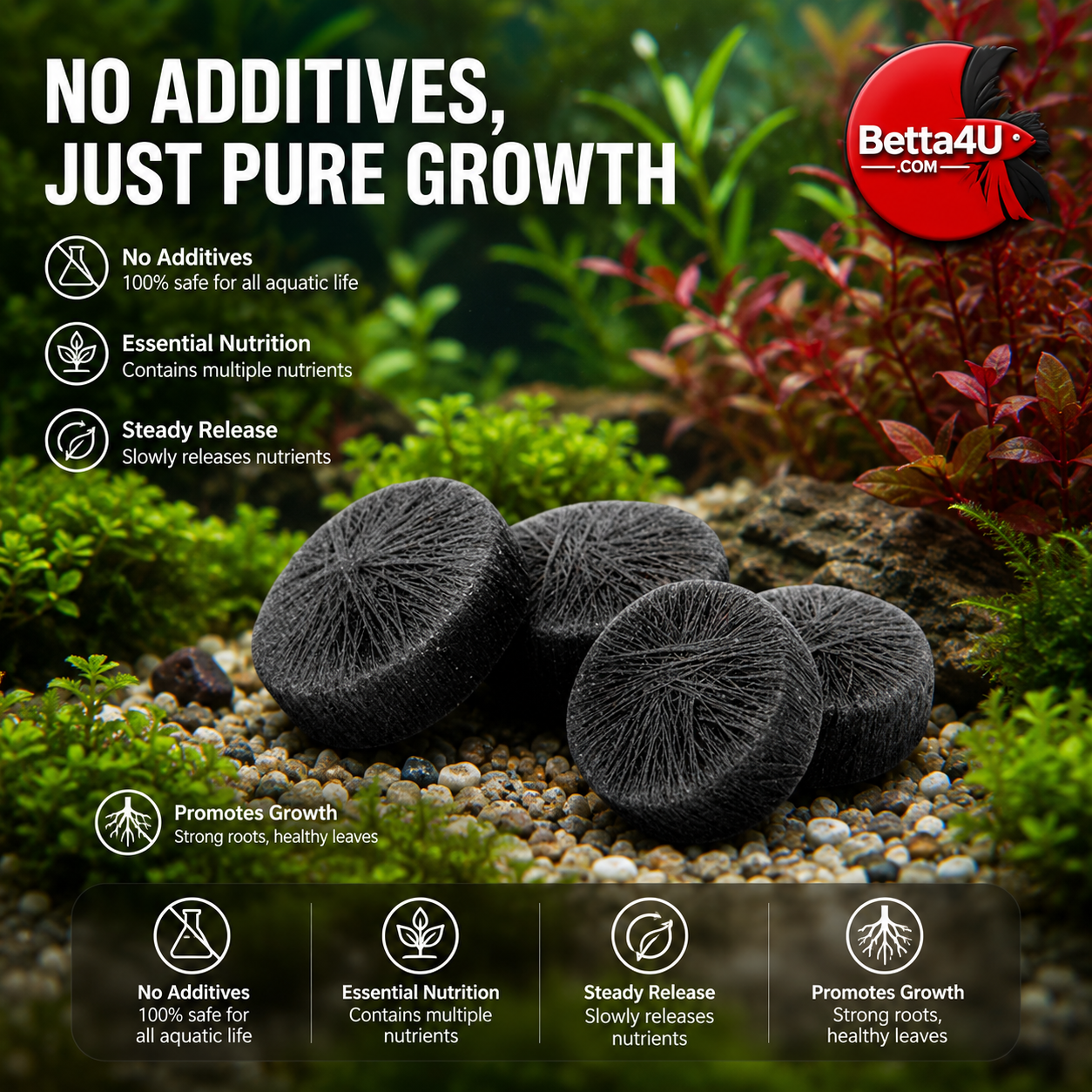 Aquatic Plant Planting Tablets: Powerful & Easy 3 Aquatic plant planting tablets. Plant rooting and planting base tablets for aquarium aquascaping
