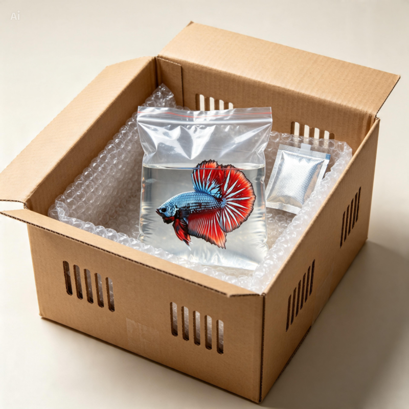 reduce fish stress during transportation. fish transportation stress, reduce fish stress, transporting betta fish, betta fish shipping, betta fish transport, live fish shipping, fish acclimation, fish shipping tips, betta fish stress, transporting live fish