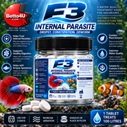 F3 Internal Parasite Tablets 1g x 10 for aquarium fish