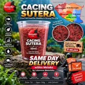 Kutu Air Moina 50ml live fish food for fish fry