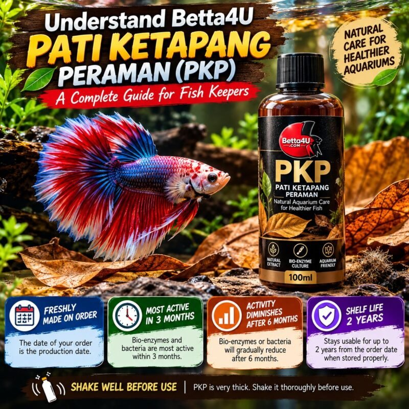 Betta4U Pati Ketapang Peraman PKP ketapang leaf preparation