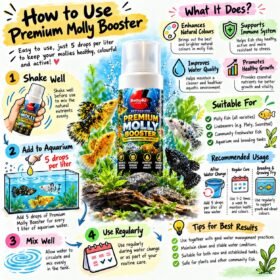 Premium Molly Booster 100ml and molly fish care tips